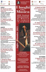 Cordaminazioni in concerto a Grottaminarda Avellino per la rassegna “I luoghi della musica” XXIV Festival Internazionale di Musica da Camera in Irpinia